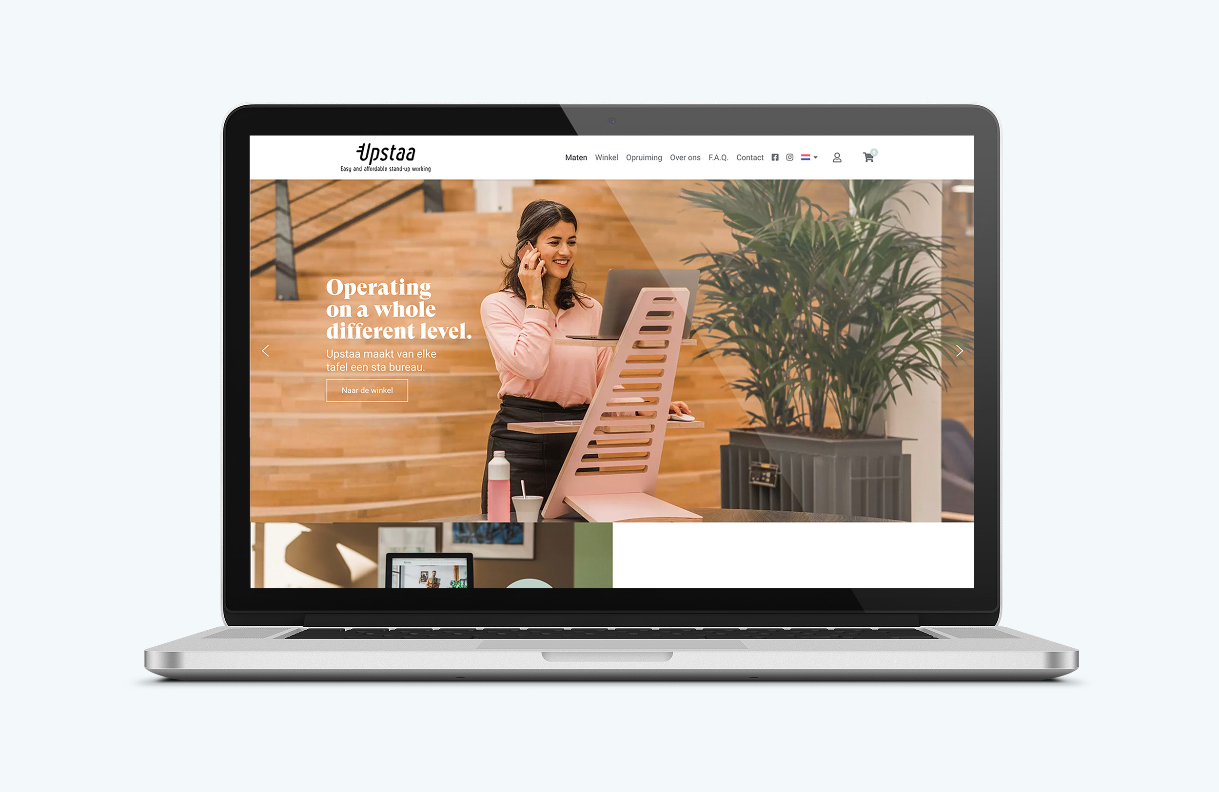 Wordpress-expert-woocommerce-specialist-webdesign-conversie-seo-hosting-Upstaa-homepage-Laptop