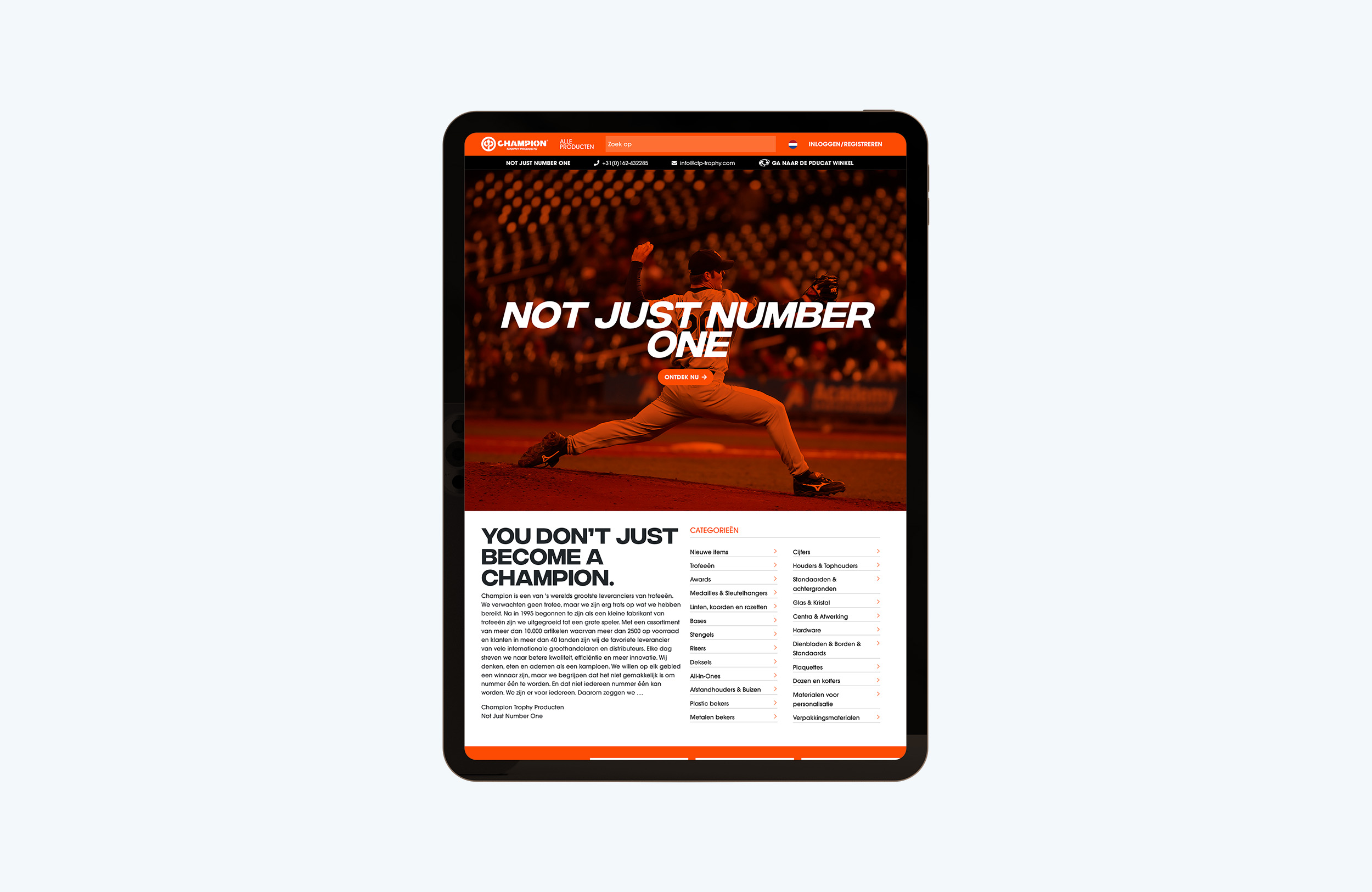 Wordpress-expert-woocommerce-specialist-webdesign-conversie-seo-hosting-Champion-tablet-homepage-achtergrond
