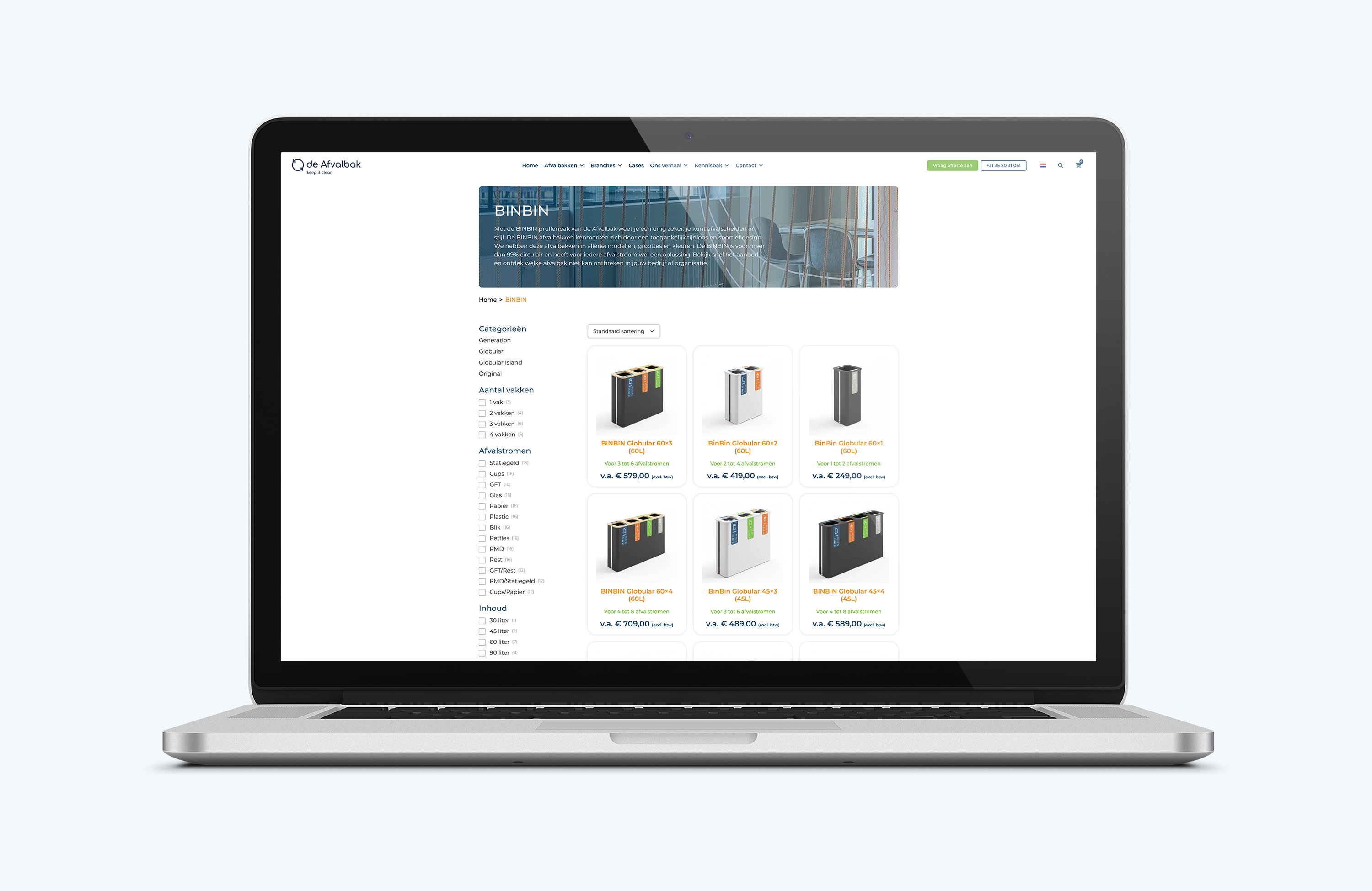 Wordpress-expert-woocommerce-specialist-webdesign-conversie-seo-hosting-De afvalbak-shop-latop